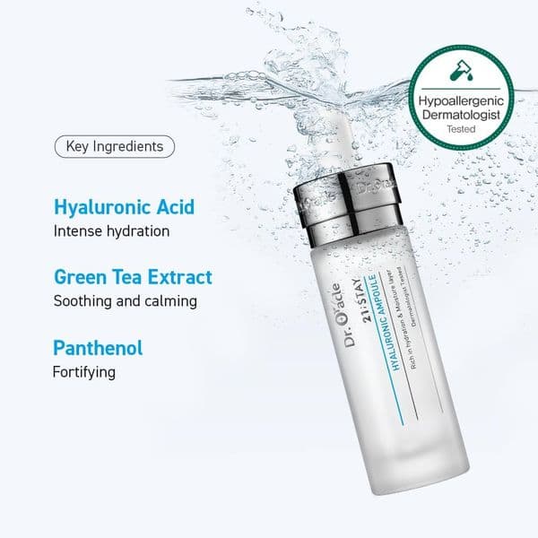 Зволожуюча сироватка для обличчя з гіалуроновою кислотою Dr.Oracle 21:Stay Hyaluronic Ampoule 2
