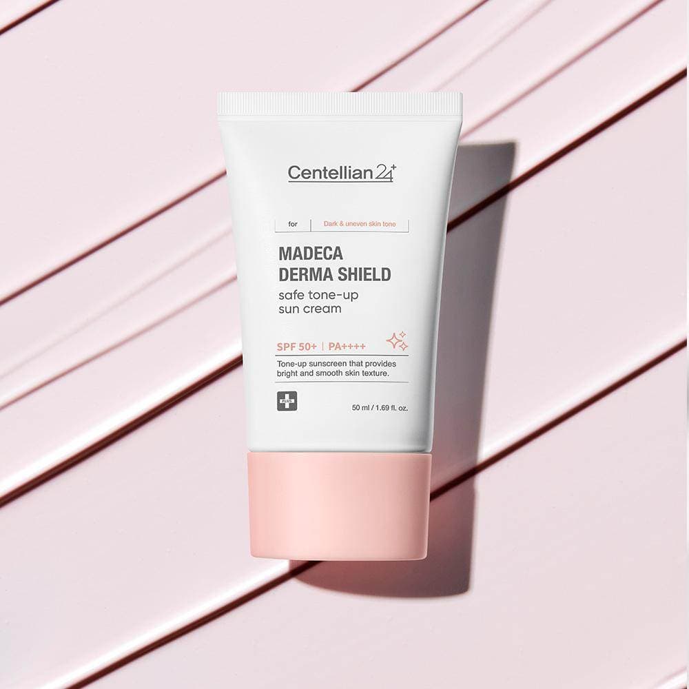 Сонцезахисний крем для обличчя з тонуючим ефектом Centellian24 Madeca Derma Shield Safe Tone-Up Sun Cream SPF 50+ PA++++
