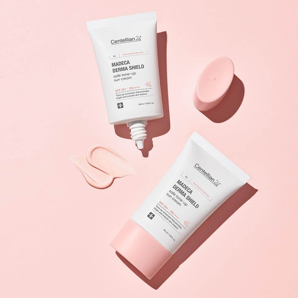Сонцезахисний крем для обличчя з тонуючим ефектом Centellian24 Madeca Derma Shield Safe Tone-Up Sun Cream SPF 50+ PA++++ 2