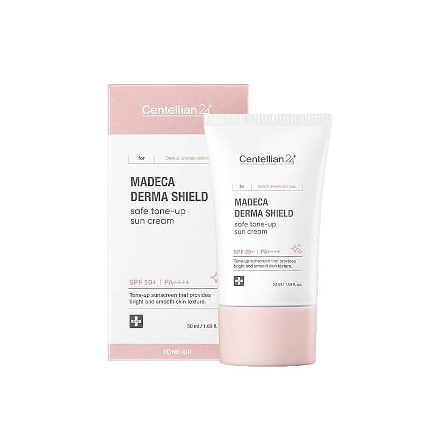 Сонцезахисний крем для обличчя з тонуючим ефектом Centellian24 Madeca Derma Shield Safe Tone-Up Sun Cream SPF 50+ PA++++ 3