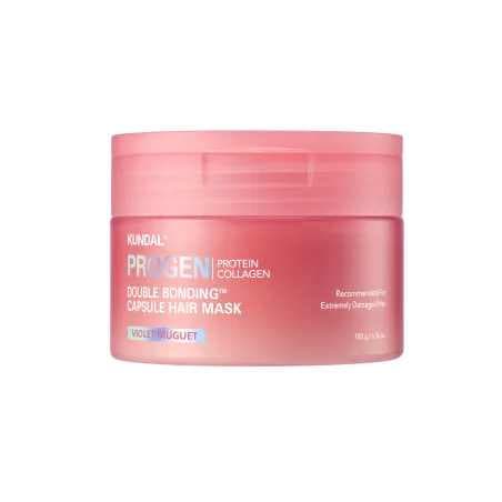 Маска для волосся капсульна відновлювальна Kundal Progen Double Bonding Capsule Hair Mask Violet Muguet 