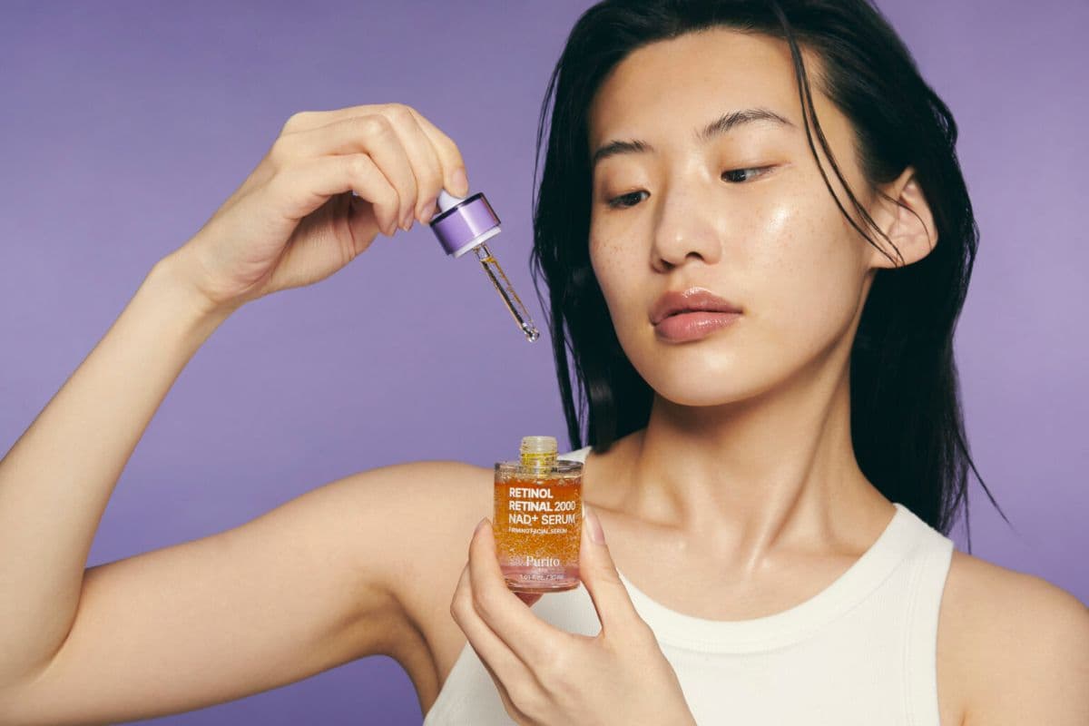 Вечірня ретиноїдна сироватка для рівнішої текстури шкіри PURITO Seoul Retinol Retinal 2000 NAD+ Serum 2