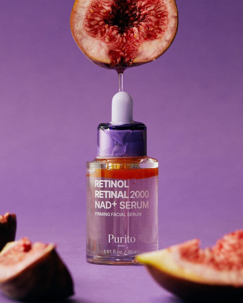 Вечірня ретиноїдна сироватка для рівнішої текстури шкіри PURITO Seoul Retinol Retinal 2000 NAD+ Serum 4