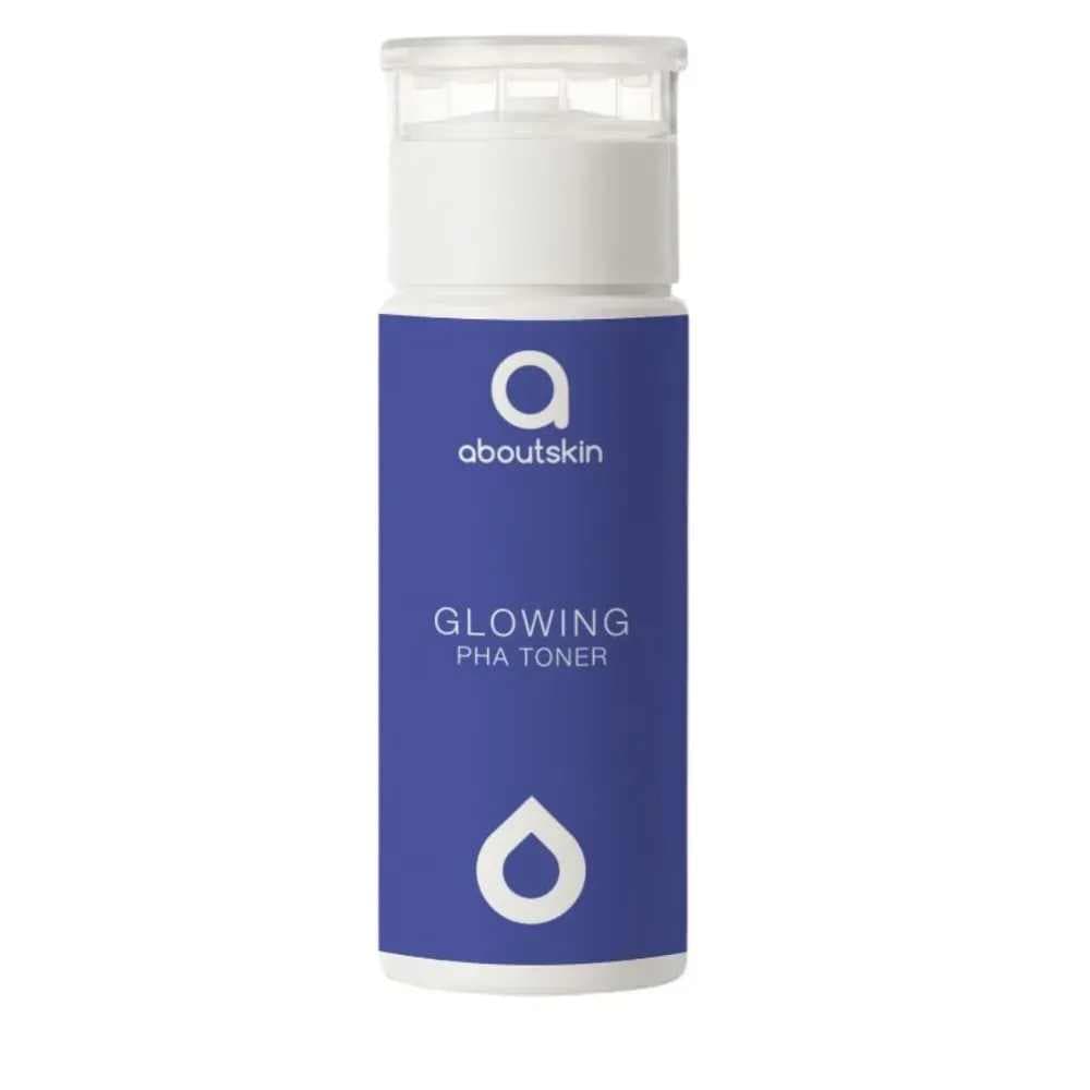 Тонер з полігідроксікислотами для сяйва шкіри About Skin Glowing PHA toner 