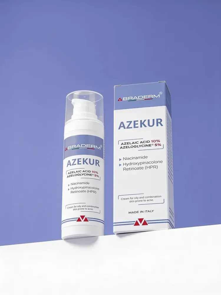 Крем для комплексного контролю акне та підтримки ремісії Braderm Azekur Cream, 30 ml