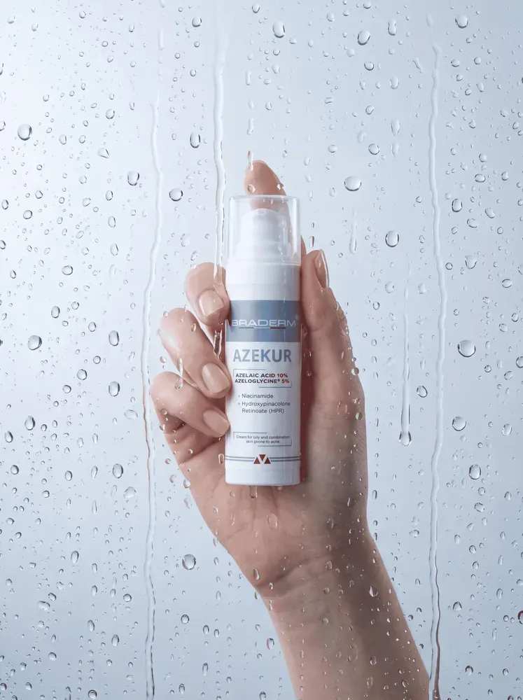 Крем для комплексного контролю акне та підтримки ремісії Braderm Azekur Cream, 30 ml 2