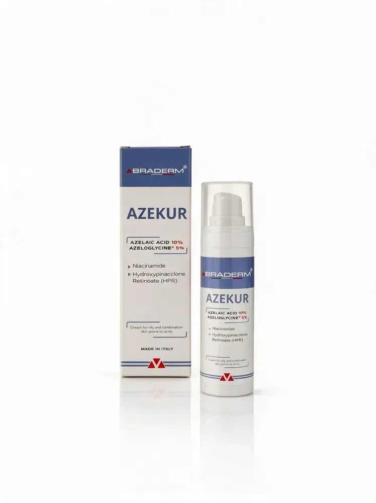 Крем для комплексного контролю акне та підтримки ремісії Braderm Azekur Cream, 30 ml 3