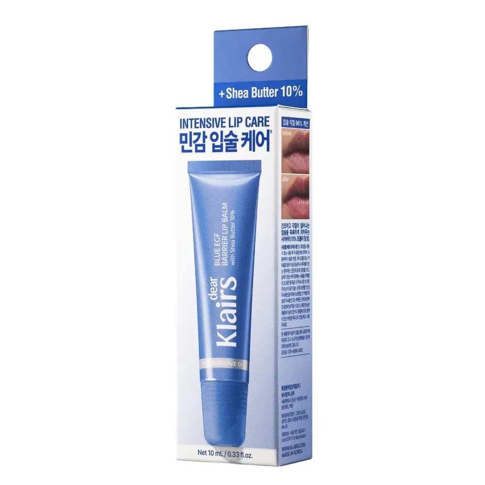 Відновлювальний бальзам для губ DEAR, KLAIRS Blue EGF Barrier Lip Balm , 10 мл 4