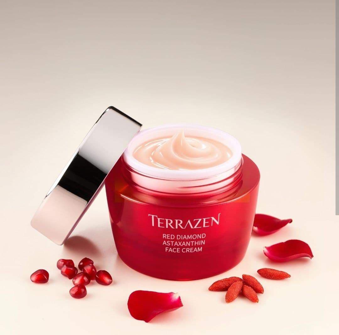 Омолоджуючий крем з астаксантином TERRAZEN RED DIAMOND ASTAXANTHIN FACE CREAM, Мініатюра 15 мл 2