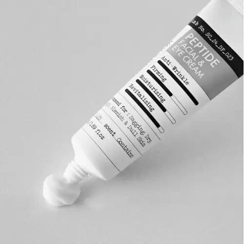 Пептидний крем для обличчя та зони навколо очей DERMA FACTORY Peptide Facial and Eye Cream