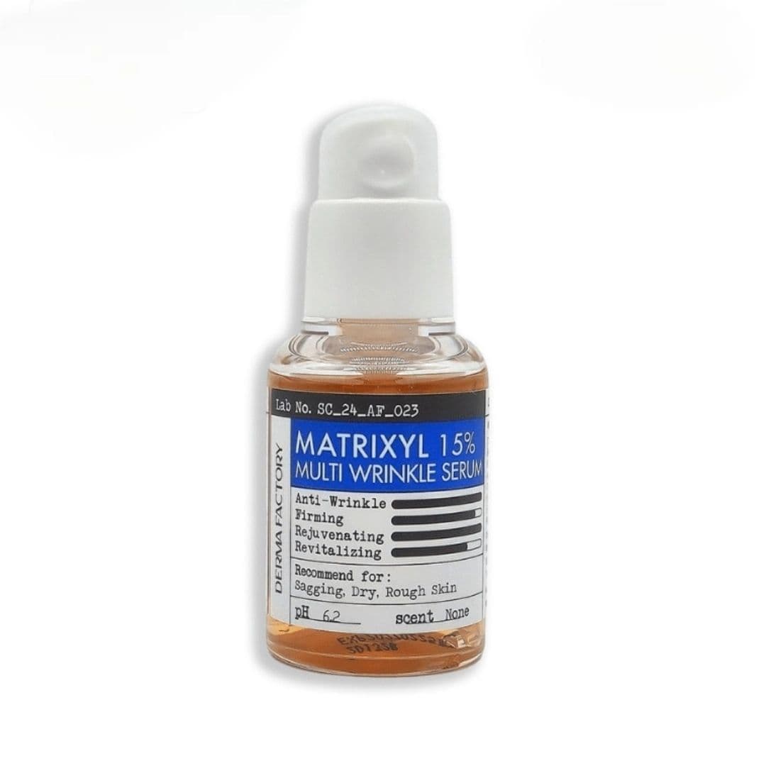 Концентрована пептидна сироватка для ліфтингу шкіри та розгладження зморшок Derma factory Matrixyl 15% Multi Wrinkle Serum