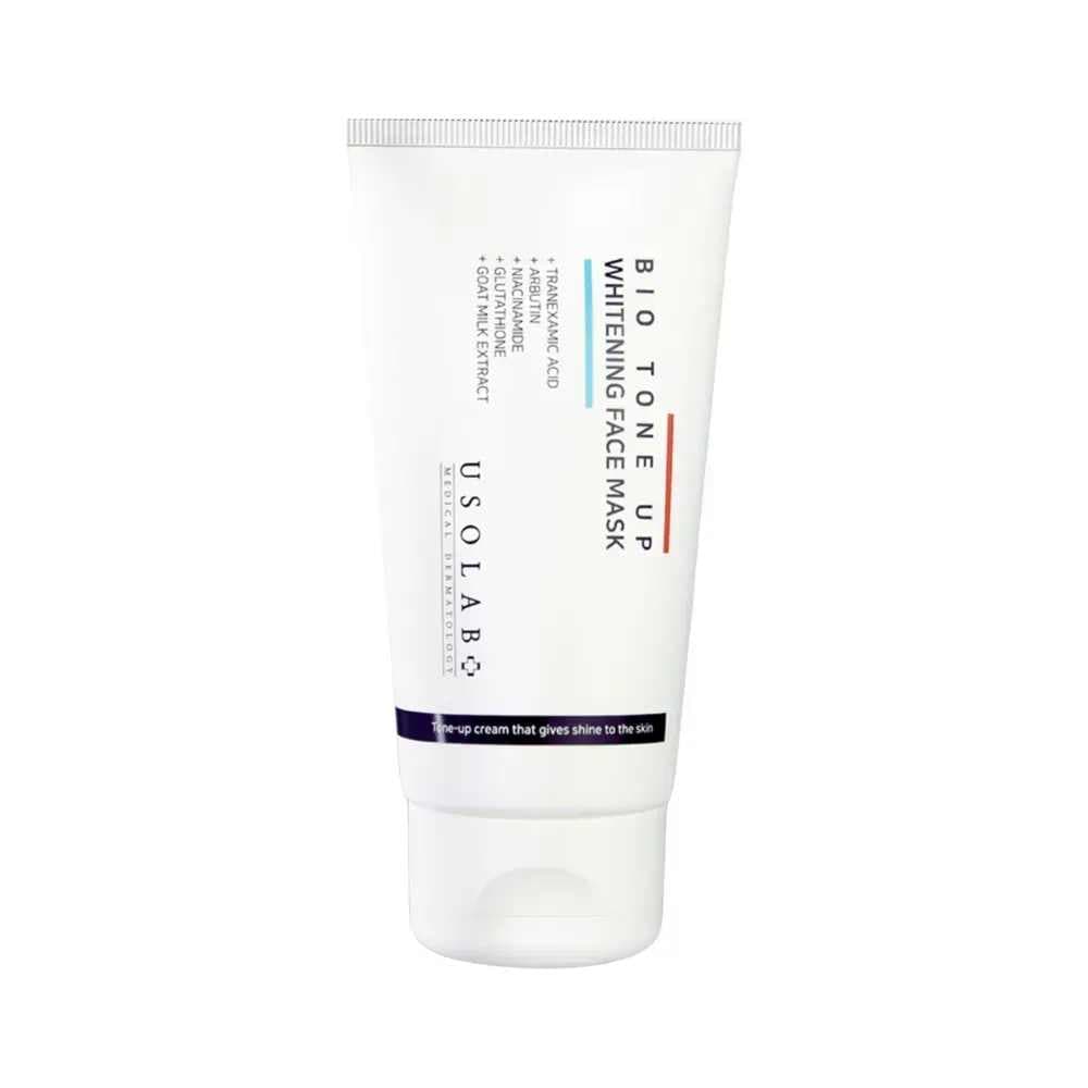 Маска для освітлення та сяяння шкіри обличчя USOLAB Bio Tone Up Whitening Face Mask