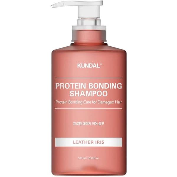 Шампунь для поврежденных волос "Кожа та Ірис" KUNDAL Protein Bonding Shampoo Leather Iris