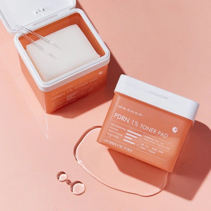 Ревіталізуючі тонер – педи Derma Factory PDRN 1% Toner Pad 2