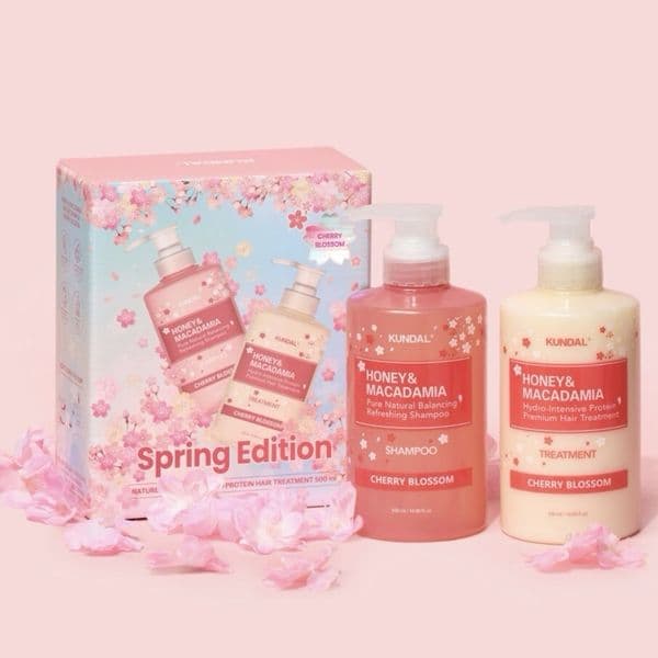 Набір для догляду за волоссям KUNDAL Kundal Gift Edition Cherry Blossom Set