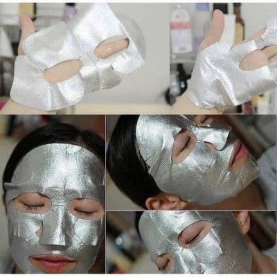 Ампульна маска для обличчя з колагеном JMsolution C9 Collagen Ampoule Silver Foil Mask 2