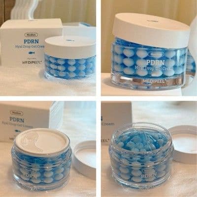 Капсульний ліфтинг гель-крем для обличчя з PDRN Medi-Peel Mooltox Pdrn Hyal Drop Gel Cream 2
