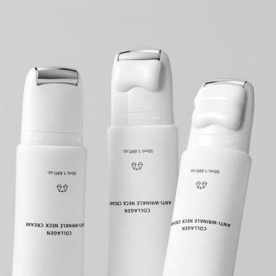 Крем для шиї та декольте з роликовим аплікатором LAGOM Collagen Anti-Wrinkle Neck Cream 2