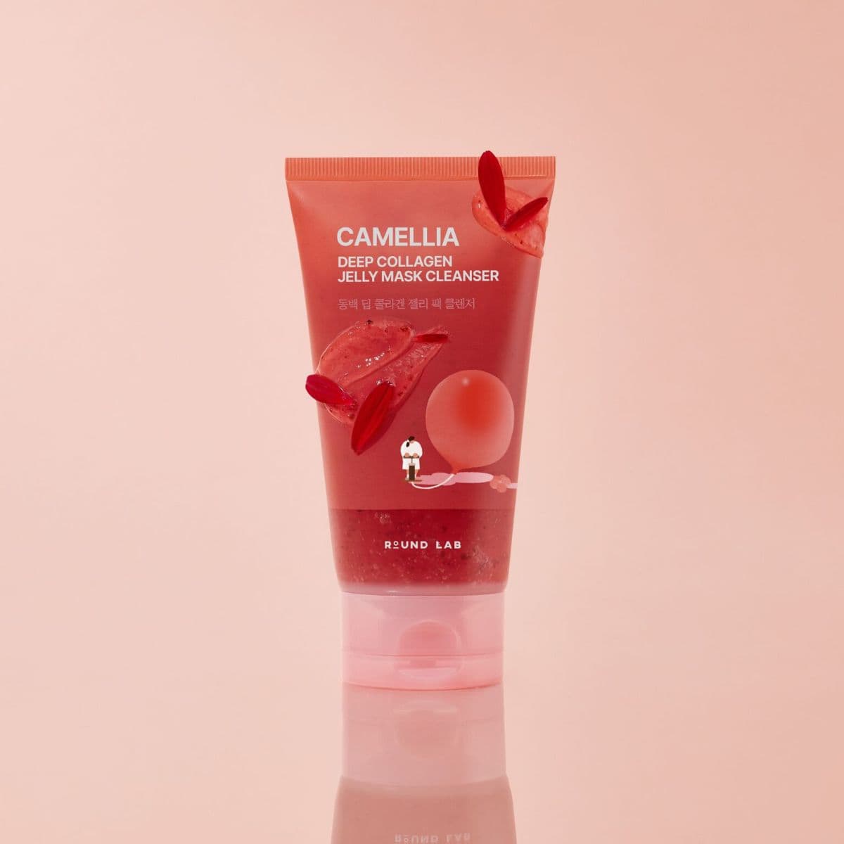 Очищальний гель-маска з екстрактом камелії та колагеном ROUND LAB Camellia Deep Collagen Jelly Mask Cleanser 3