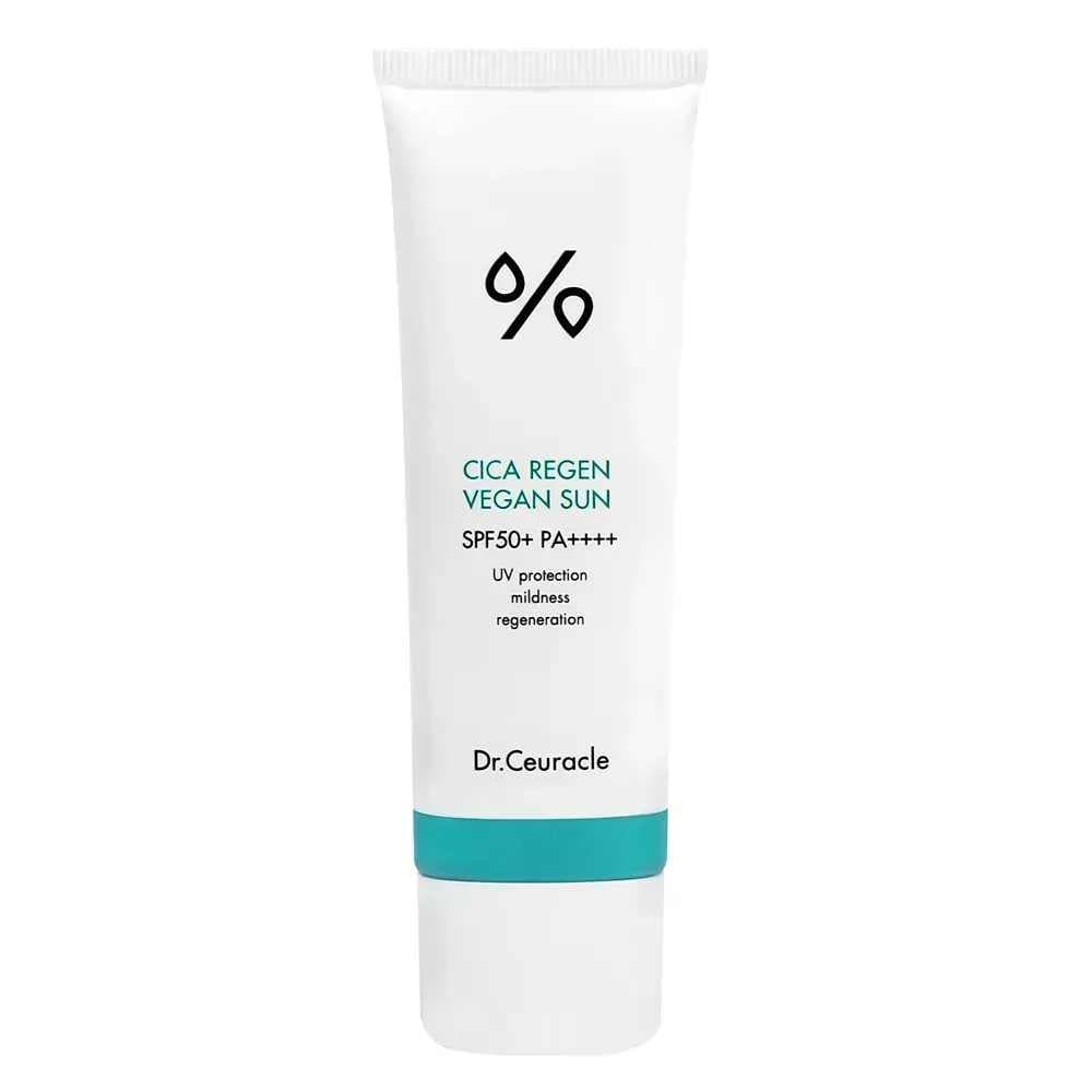 Сонцезахисний веганський крем з центелою азіатською Dr.Ceuracle Cica Regen Vegan Sun SPF50+/ PA++++ (без коробочки)