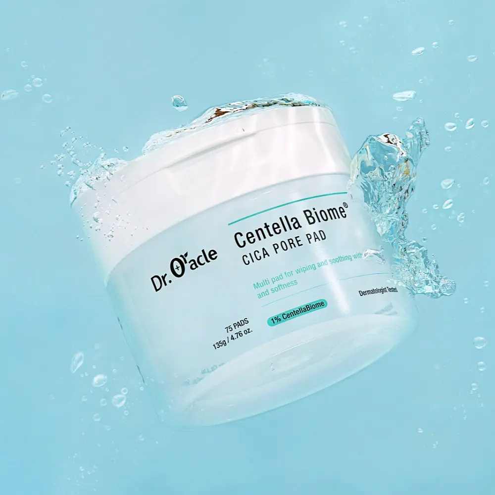 Зволожуючі тонер-педи для обличчя Centella Biome Cica Pore Pad Dr.Oracle 75 шт 2