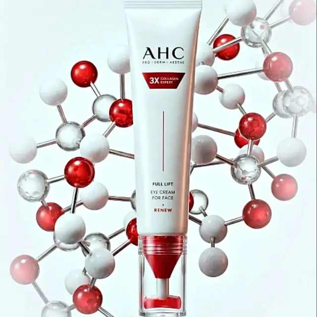 Преміальний омолоджувальний крем для очей і обличчя AHC 3X Collagen Exoert Full Lift Eye Cream 2