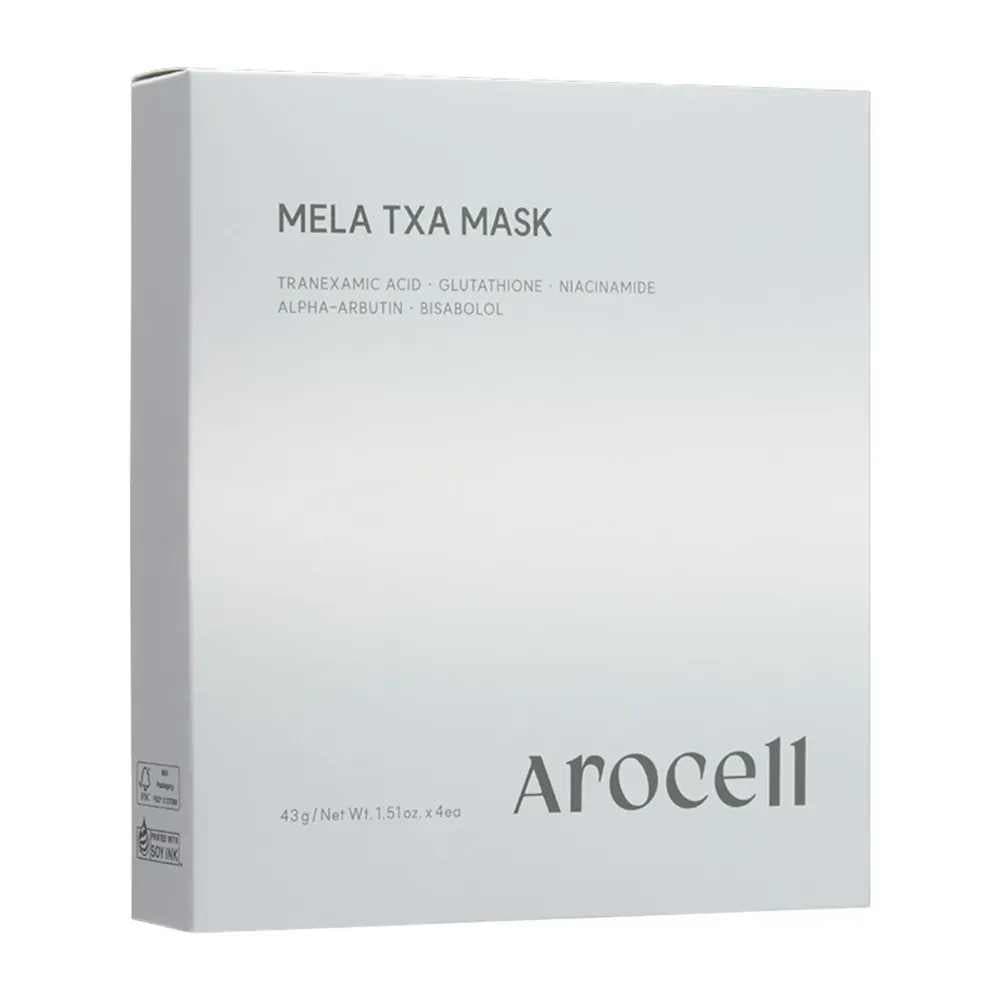 Гідрогелева маска з транексамовою кислотою, глутатіоном та арбутином Arocell Mela TXA Mask, 1 шт