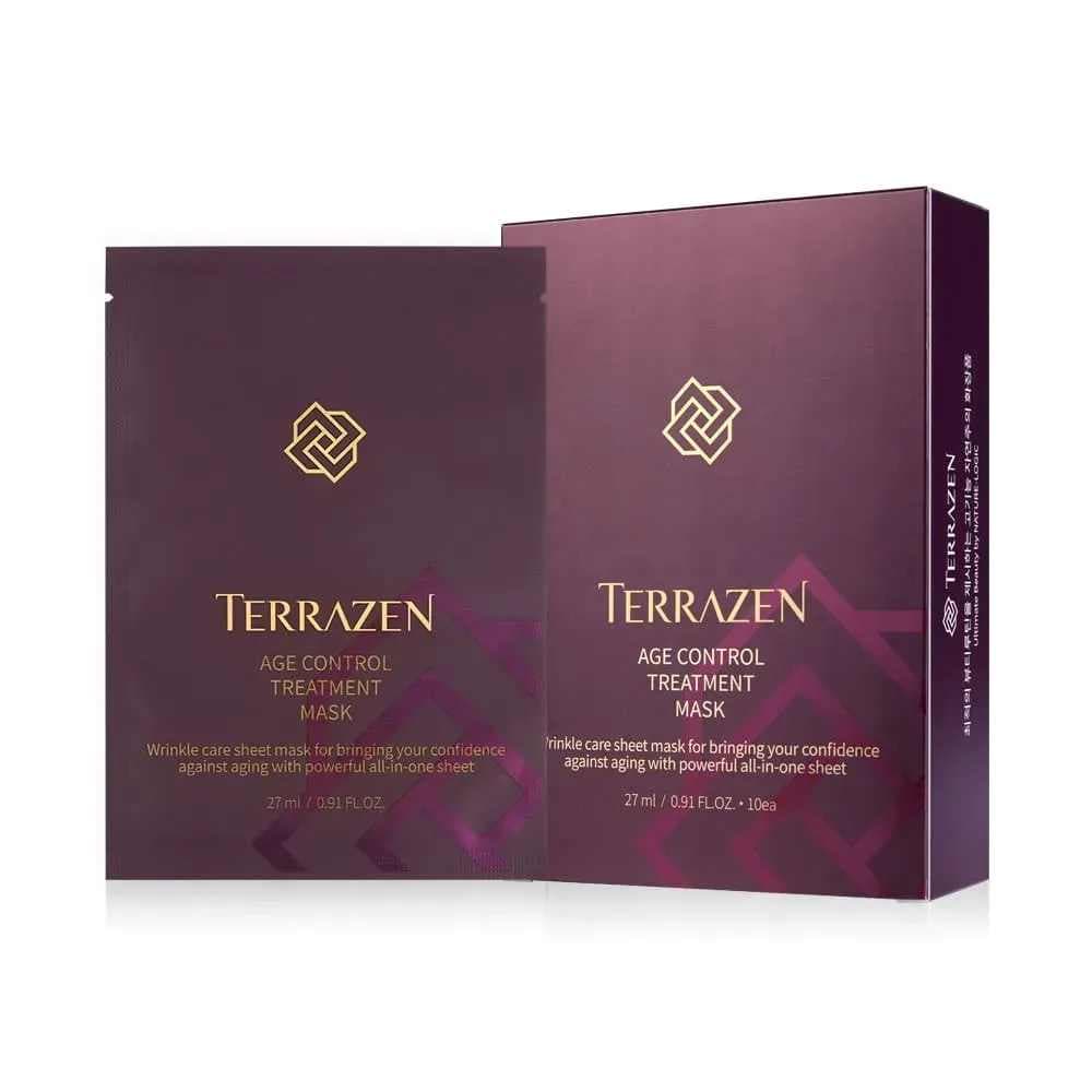 Омолоджуюча живильна тканинна маска з природним комплексом проти зморшок TERRAZEN AGE CONTROL TREATMENT MASK, 1 штх27мл 3